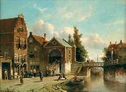 unknow artist European city landscape, street landsacpe, construction, frontstore, building and architecture.054 oil painting picture wholesale